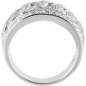 14K White 1/2 CTW Natural Diamond Ring