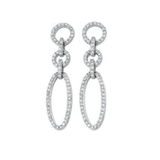 14K White 5/8 CTW Natural Diamond Earrings