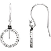 14K White 1/5 CTW Natural Diamond Earrings