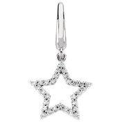 14K White 1/8 CTW Natural Diamond Star Charm