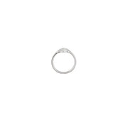 Sterling Silver 1/10 CTW Natural Diamond Filigree Ring