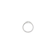 Sterling Silver 1/10 CTW Natural Diamond Filigree Ring