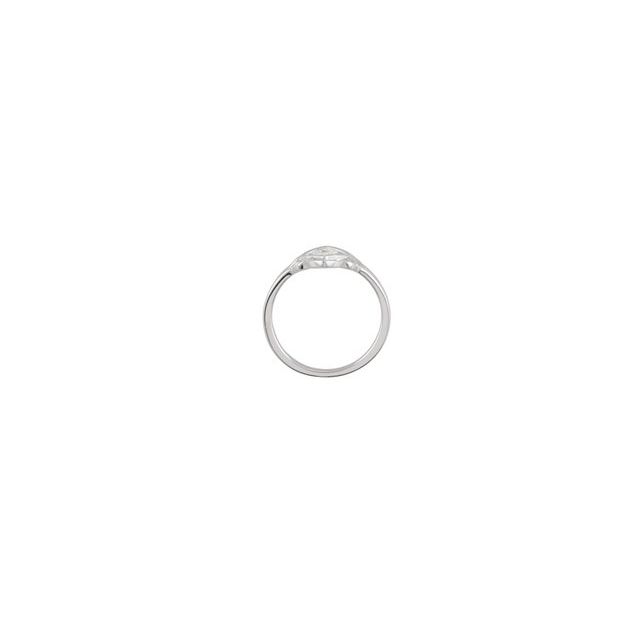 Sterling Silver 1/10 CTW Natural Diamond Filigree Ring
