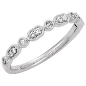 Platinum 1/8 CTW Natural Diamond Stackable Ring - Part 68968