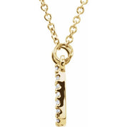 14K Yellow 1/10 CTW Natural Diamond 16" Necklace