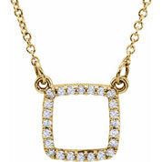 14K Yellow 1/10 CTW Natural Diamond 16" Necklace