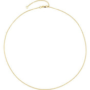 18K Yellow Gold-Plated Sterling Silver 1.5 mm Adjustable Hollow Rolo 18-20" Chain