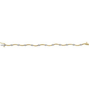 14K Yellow/White 1/2 CTW Natural Diamond Line 7" Bracelet