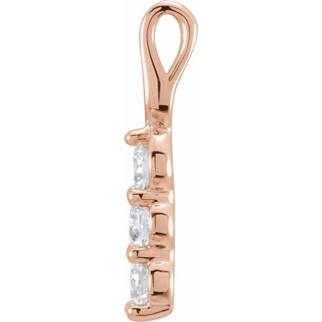 2 CTW Lab-Grown Diamond Three-Stone Pendant
