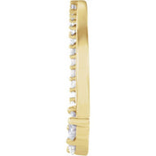 14K Yellow 1/2 CTW Natural Diamond Journey Circle Pendant
