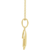 14K Yellow Hamsa 16-18" Necklace