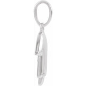 Platinum Hamsa Pendant