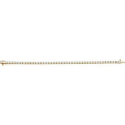 18K Yellow 7 CTW Natural Diamond Line 7 1/4" Bracelet