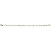 18K Yellow 12 CTW Natural Diamond Line 7 1/4" Bracelet