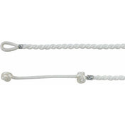 White 3 mm Satin Twist Adjustable 16-18" Necklace