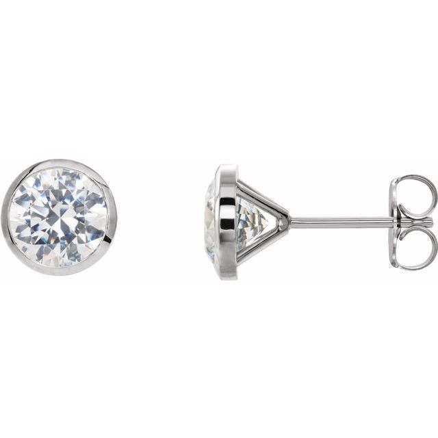 14K Yellow 2 CTW Lab-Grown Diamond Cocktail-Style Earrings