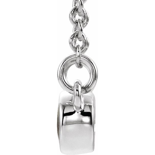 Platinum Lab-Grown Alexandrite & .02 CTW Natural Diamond 18" Necklace