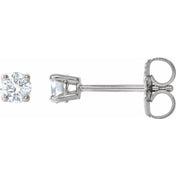 Sterling Silver 1/6 CTW Natural Diamond Stud Earrings