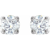 Sterling Silver 1/6 CTW Natural Diamond Stud Earrings