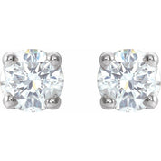 Sterling Silver 1/6 CTW Natural Diamond Stud Earrings