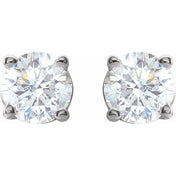 14K White 1/2 CTW Natural Diamond Stud Earrings