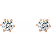 14K Rose 1/3 CTW Natural Diamond Stud Earrings