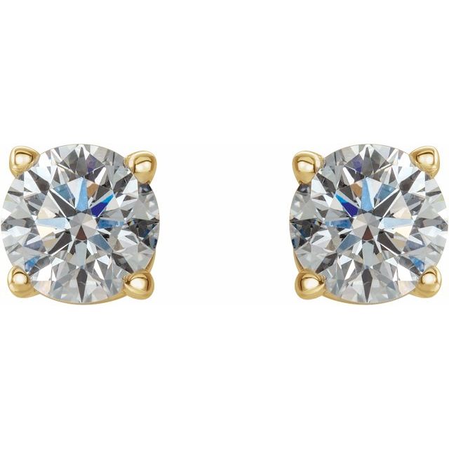 14K Yellow 1/2 CTW Natural Diamond Stud Earrings