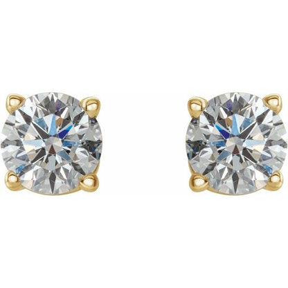 14K Yellow 1/2 CTW Natural Diamond Stud Earrings