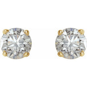 14K Yellow 3/4 CTW Natural Diamond Stud Earrings