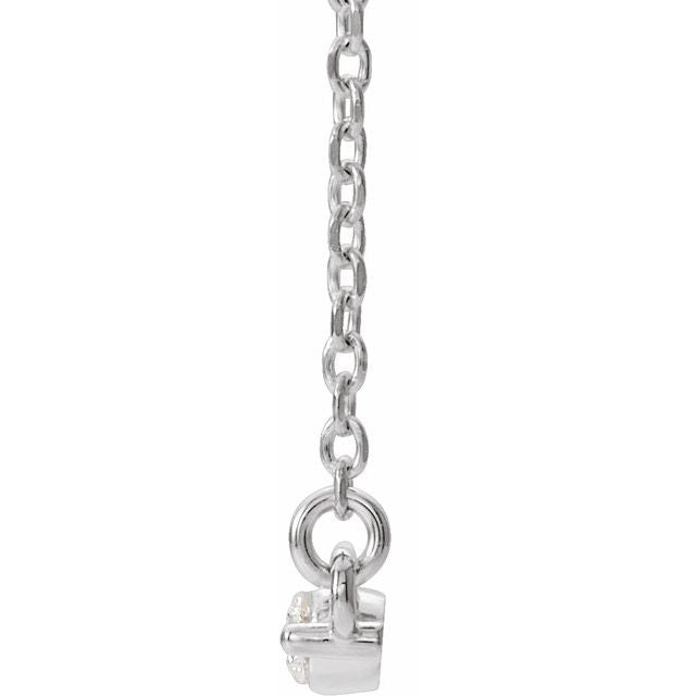 4 CTW Lab-Grown Diamond Bar 18" Necklace