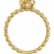 14K Yellow .05 CTW Natural Diamond Family Stackable Ring