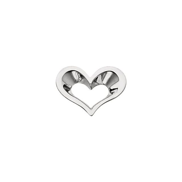 Platinum Heart Pendant