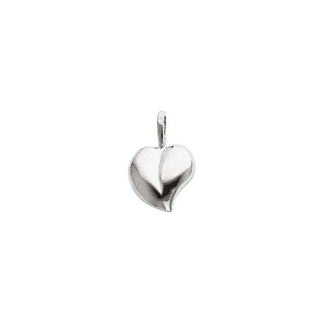 Platinum Heart Pendant