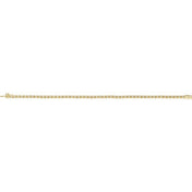 14K Yellow 5 CTW Natural Diamond Line 7" Bracelet