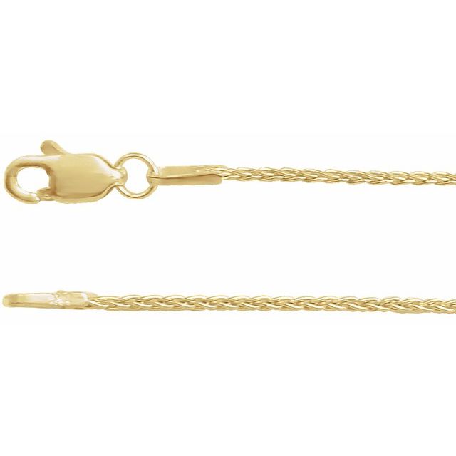 14K Yellow Gold-Filled 1.5 mm Wheat Chain 16" - CH973