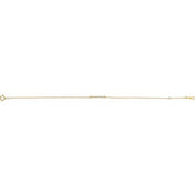 14K and Platinum Natural Diamond Bar Bracelet Adjustable 6.5 to 7.5 Inches Series BRC771