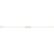 14K Yellow 1/8 CTW Natural Diamond Infinity 6 1/2-7 1/2" Bracelet