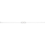 Platinum 1/8 CTW Natural Diamond Infinity 6 1/2-7 1/2" Bracelet