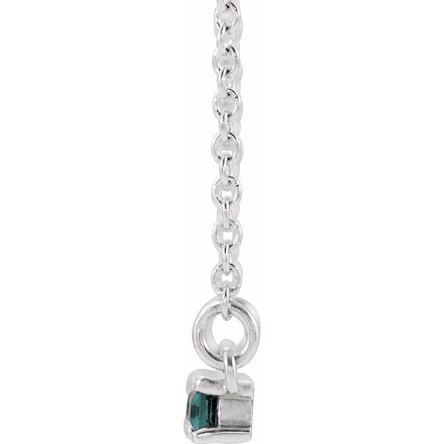 6 CTW Natural Diamond Bar 16-18" Necklace