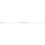 14K Rose 1/8 CTW Natural Diamond Bar 6 1/2-7 1/2" Bracelet