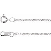 Sterling Silver 1.5 mm Cable 24" Chain