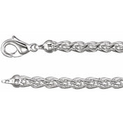 Sterling Silver Wheat 7" Chain