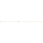 14K Yellow .05 CTW Natural Diamond Initial P 6-7" Bracelet