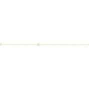 14K Yellow .06 CTW Natural Diamond Initial N 6-7" Bracelet
