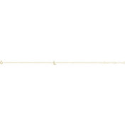 14K Yellow .04 CTW Natural Diamond Initial L 6-7" Bracelet