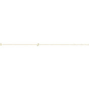 14K Yellow .05 CTW Natural Diamond Initial J 6-7" Bracelet