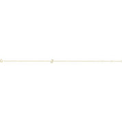 14K Yellow .05 CTW Natural Diamond Initial J 6-7" Bracelet