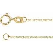 10K Yellow Gold Rope and Cable Chain Necklaces