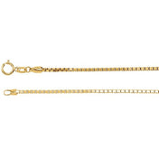 14K Yellow 1.75 mm Diamond-Cut Box 20" Chain