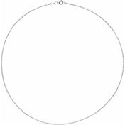 Platinum 1.5 mm Cable 18" Chain